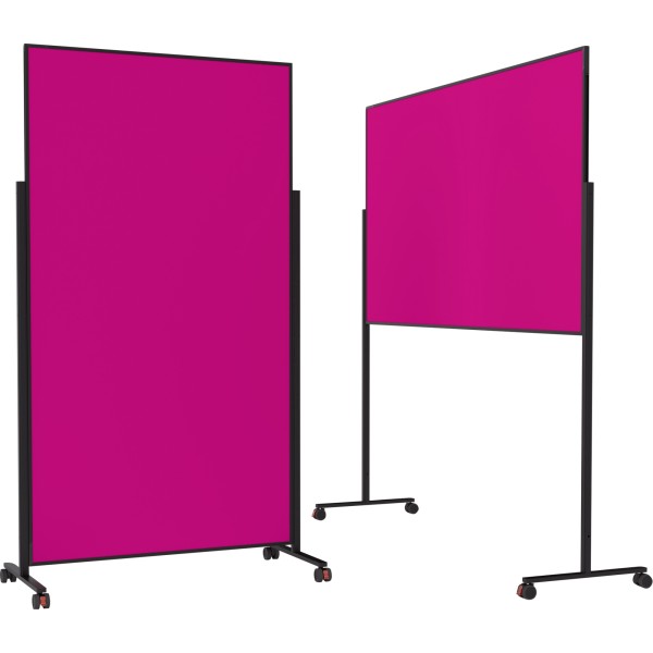 magnetoplan Moderationstafel VarioPin 1181218 Filz sw/pink