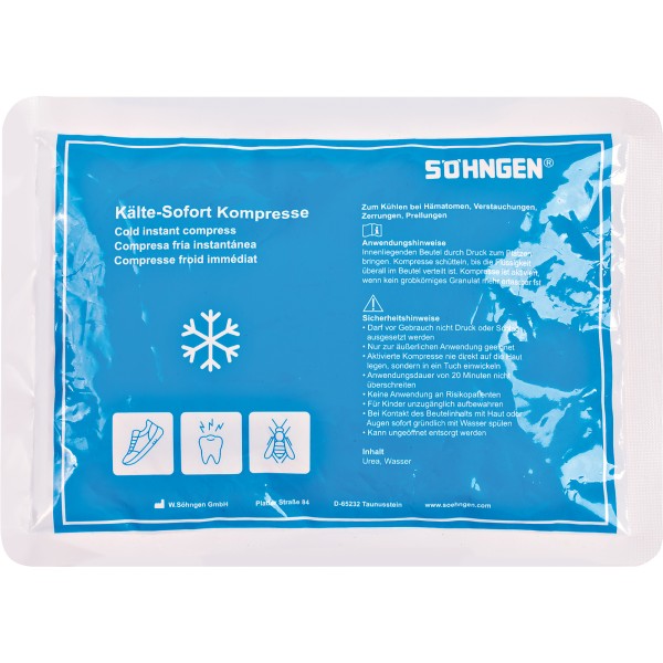 SÖHNGEN Sofortkompresse 1012042 21x15cm Kunststoff blau