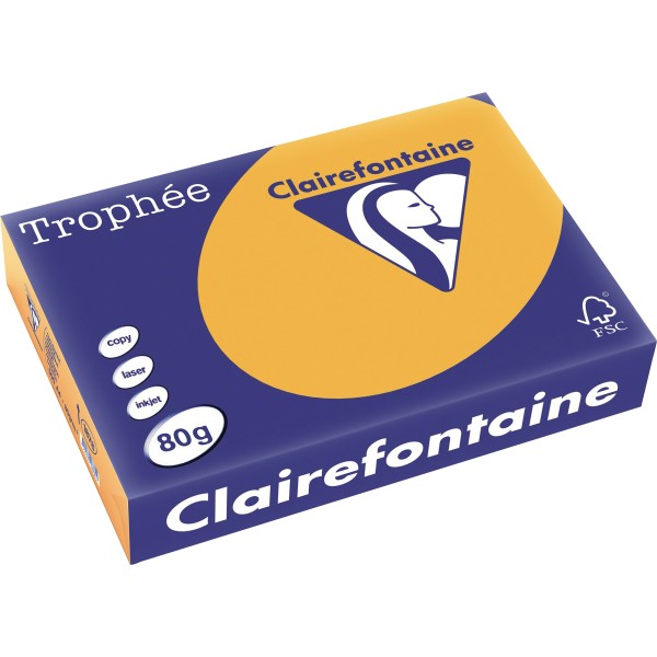 Clairefontaine Kopierpapier 1878C A4 80g clementine 500Bl.