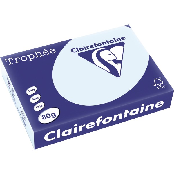 Clairefontaine Kopierpapier 1971C A4 80g hellblau 500Bl.