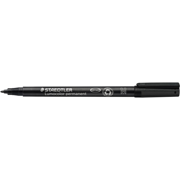 STAEDTLER Folienstift Lumocolor 317-9 1mm permanent schwarz