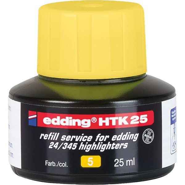 edding Nachfülltusche HTK25 4-HTK25005 25ml gelb