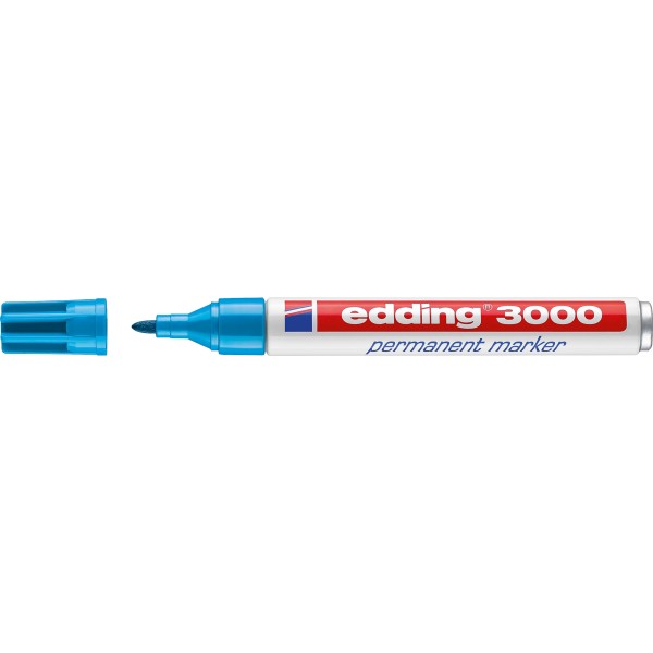 edding Permanentmarker 3000 4-3000010 1,5-3mm Rundspitze h.bl