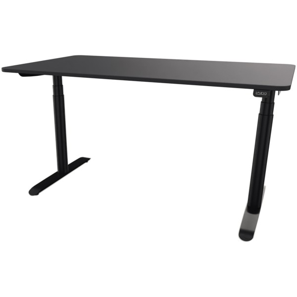 Schreibtisch Sedus se:lab e-desk 140x65-128x90cm schwarz/schwarz