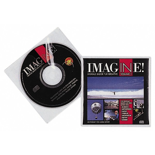 DURABLE CD/DVD Hülle 520219 PP transparent 10 St./Pack.
