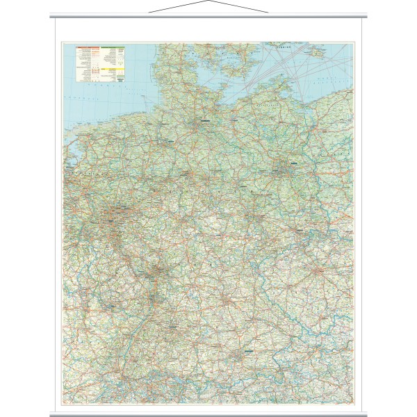 Franken Kartentafel Straßenkarte KAM300 137x97cm (1:750.000)