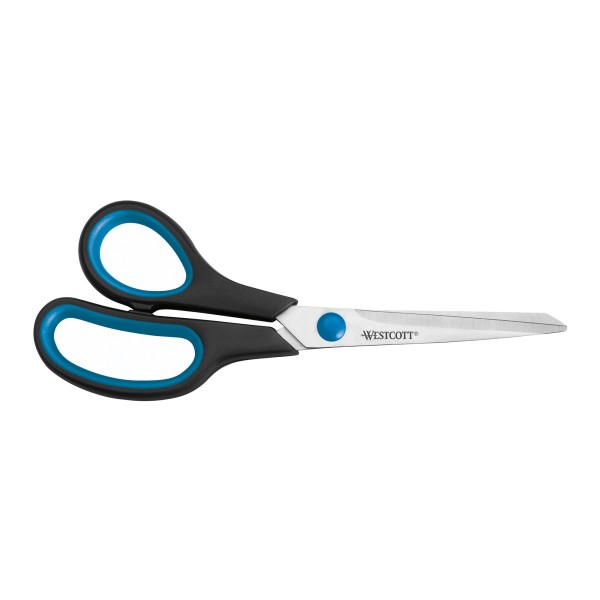 Westcott Schere Easy Grip E-30282 00 20cm Linkshänder blau