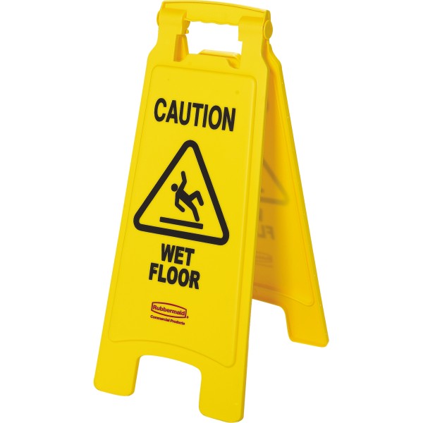 Rubbermaid Warnschild Caution Wet Floor FG611277YEL 2seitig gelb