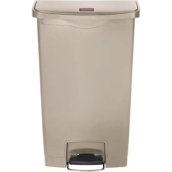 Rubbermaid Tretabfalleimer Slim Jim 1883456 Kunststoff 30l beige