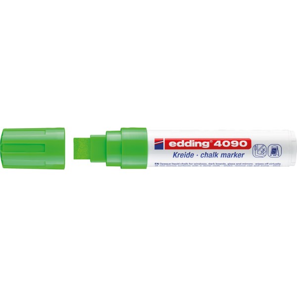 edding Kreidemarker 4090 4-4090011 4-15mm Keilspitze hellgrün