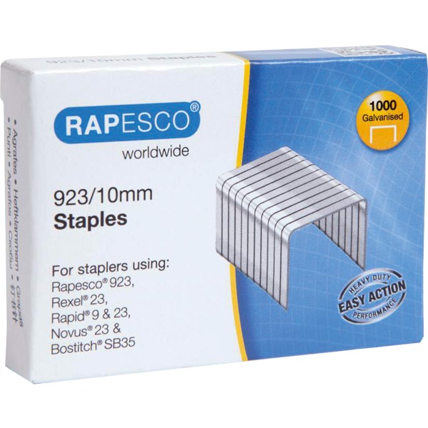 RAPESCO Heftklammern 1237 923/10mm verzinkt