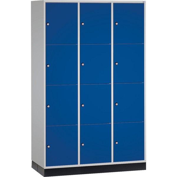 C+P Schließf.schrank 8470303S10055 12Fächer 1950x1220x600mm lgr/ebl