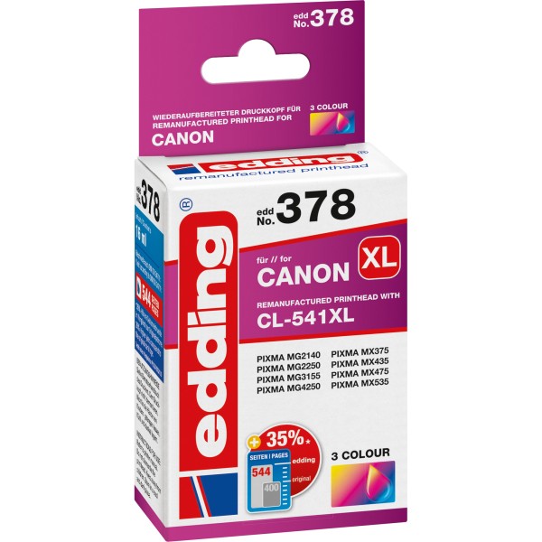 edding Tintenpatrone 18-378 Canon No.541XL farbig