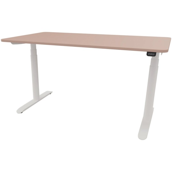 Schreibtisch Sedus se:lab e-desk 140x65-128x90cm weiß/antikrose