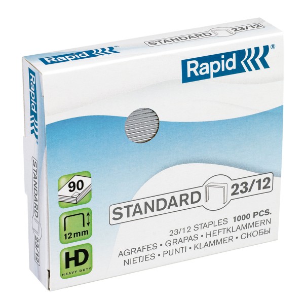 Rapid Heftklammer Standard 24869400 23/12 1.000 St./Pack.