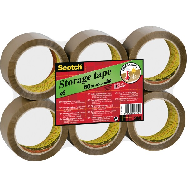 Scotch Packband S5066B6 50mmx66m braun 6 Rl./Pack.