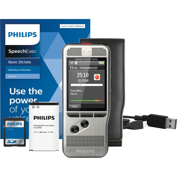 Philips Diktiergerät Digital Pocket Memo DPM6000/02