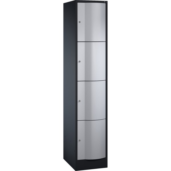 C+P Schließf.schrank 8470172S10011 4Fächer 1950x396x540mm sgr/wsalu