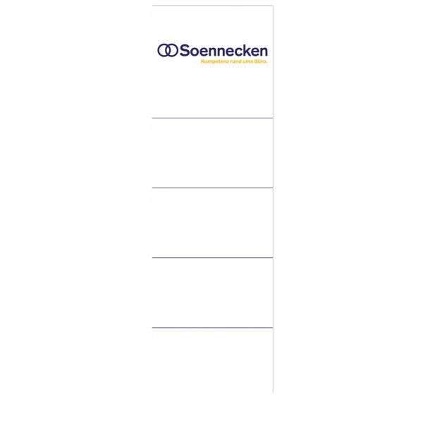 Soennecken Ordneretikett 3350 breit/kurz sk weiß 10 St./Pack.