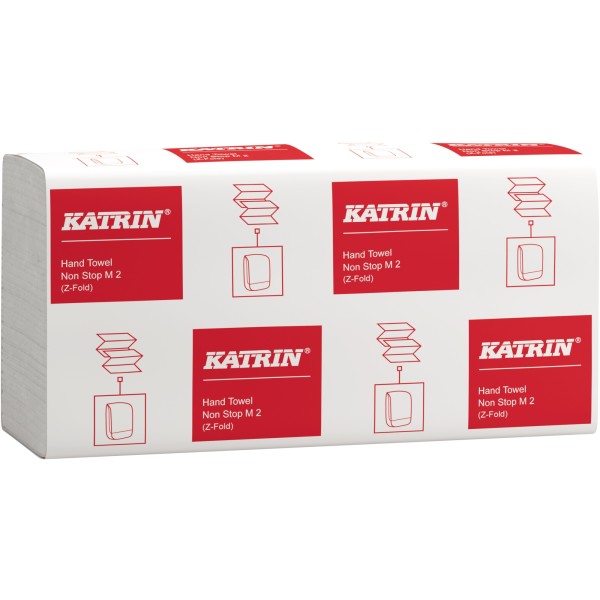 Katrin Papierhandtuch Non Stop M2 61617 2lg. 20,3x24cm weiß 4000Bl.