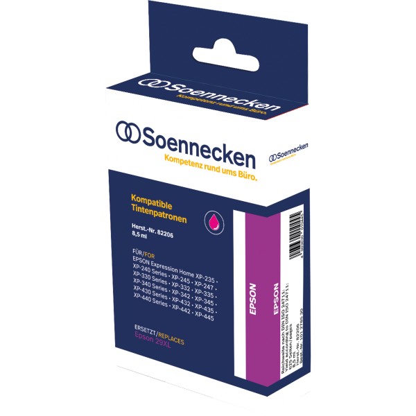Soennecken Tintenpatrone 82206 wie Epson C13T29934010 29XL magenta