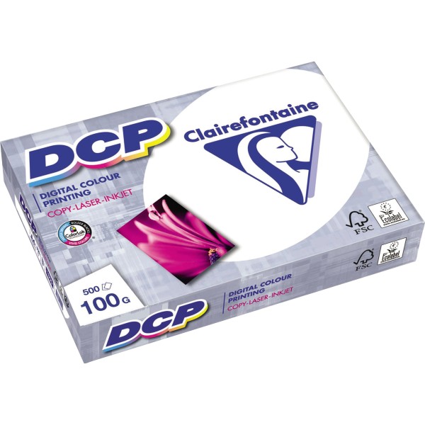 Clairefontaine Farblaserpapier DCP 1821C DIN A4 100g ws 500 Bl./Pack.