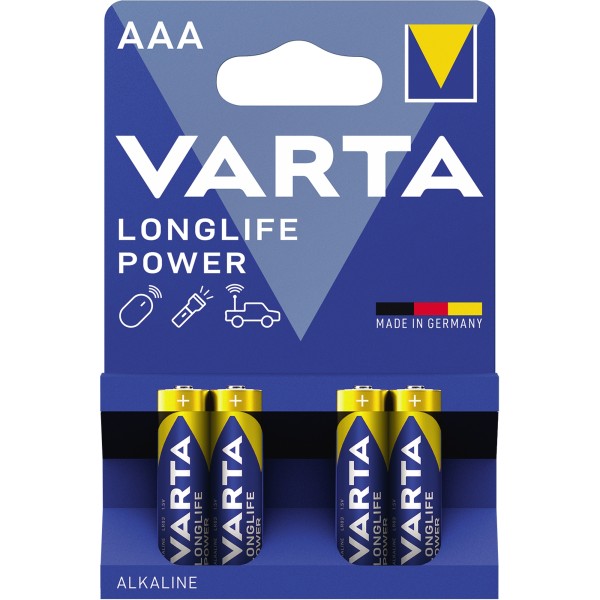 Varta Batterie Longlife Power 04903121414 AAA 1,5V 4 St./Pack.