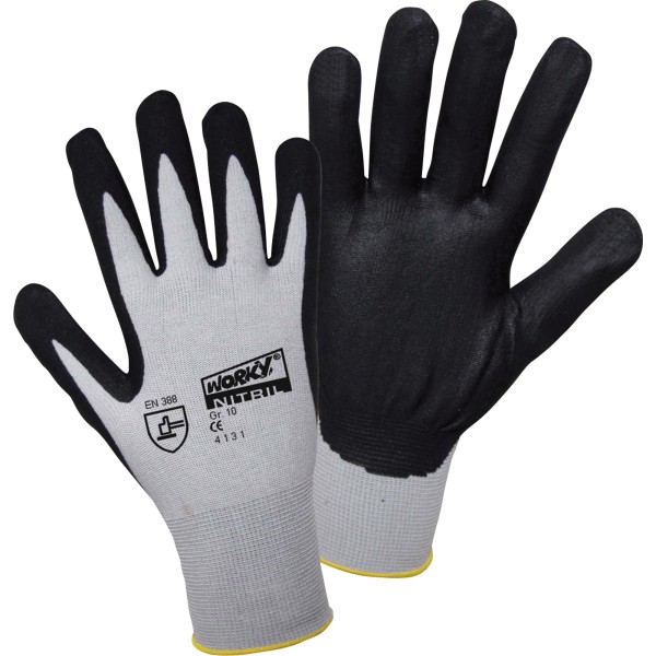 WORKY Handschuh NON STICKY 1158-10 FOAM/Nylon/NITRIL Gr10 1Paar