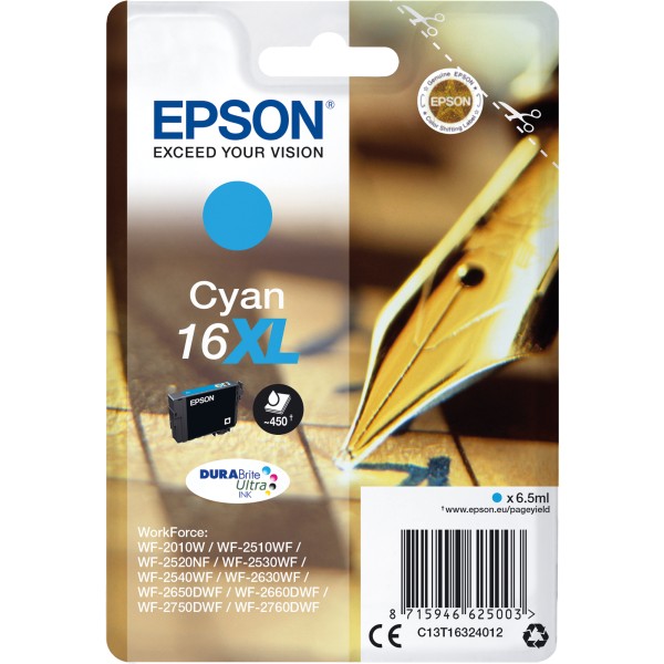 Epson Tintenpatrone C13T16324012 6,5ml cyan