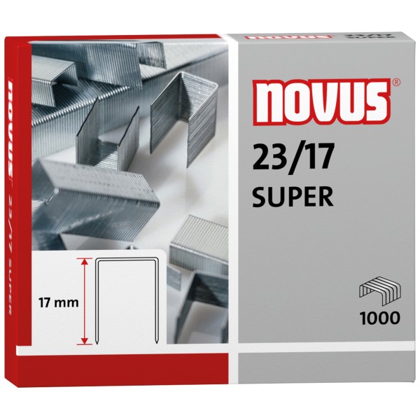 NOVUS Heftklammer 23/17 042-0045 verzinkt 1.000 St./Pack.