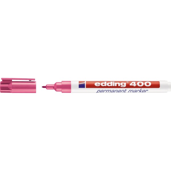 edding Permanentmarker 400 4-400009 1mm nachfüllbar Rundspitze rosa