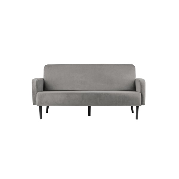 Paperflow Sofa LISBOA LC3PV.01.02 3Sitzer Samt sw/gr