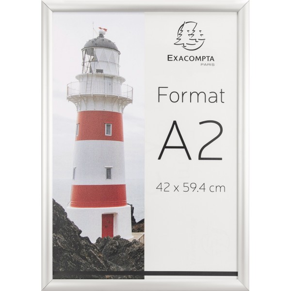 Exacompta Wandplakatrahmen 8294358D A2 Aluminium/Acryl