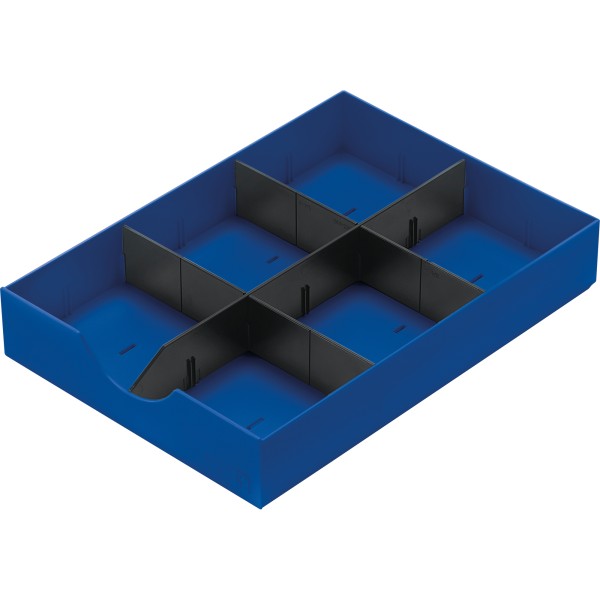 styro Schublade styrodoc 268-405.35 1Längs-/2Querstege blau