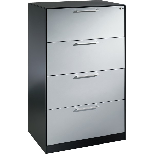 C+P Hängeregistraturschrank Asisto 146223412S10072 A4 2bahnig sgr/lgr