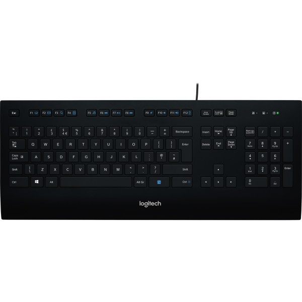 Logitech Tastatur K280e 920-008669 kabelgebunden sw