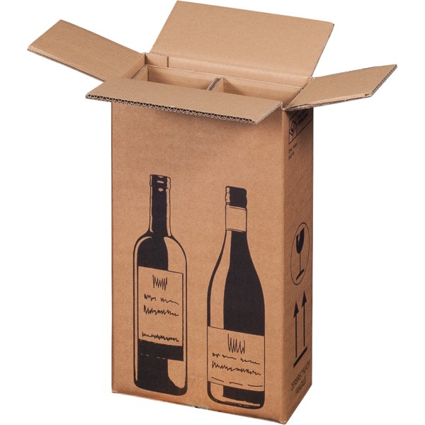 smartboxpro Versandkarton 00069082 für 2 Flaschen 10 St./Pack.