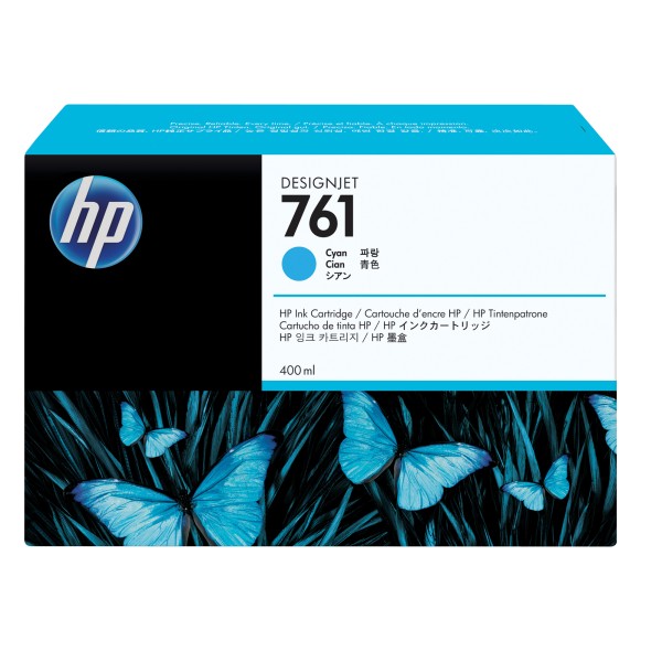 HP Tintenpatrone CM994A 761 400ml cyan