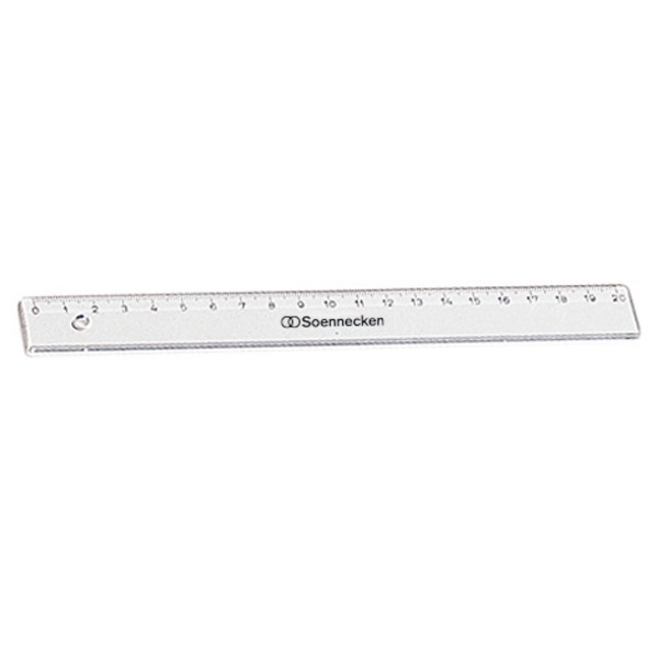 Soennecken Lineal 1820 20cm Kunststoff transparent