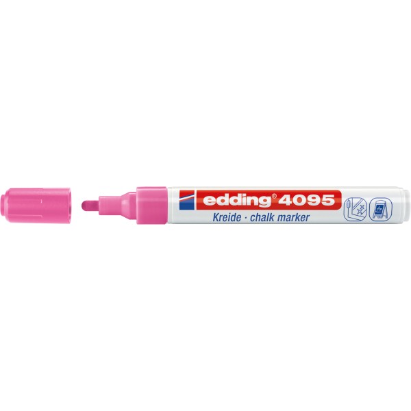 edding Kreidemarker 4095 4-4095069 2-3mm Rundspitze neonpink