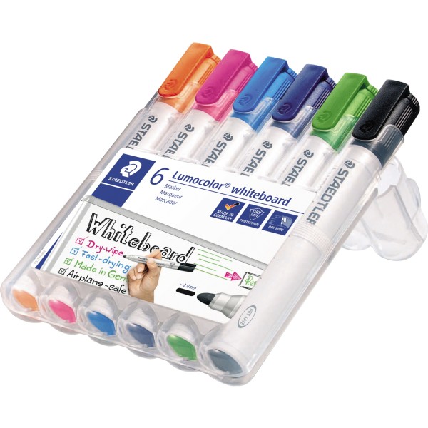 STAEDTLER Whiteboardmarker Lumocolor 351 WP6-1 sort. 6 St/Pack