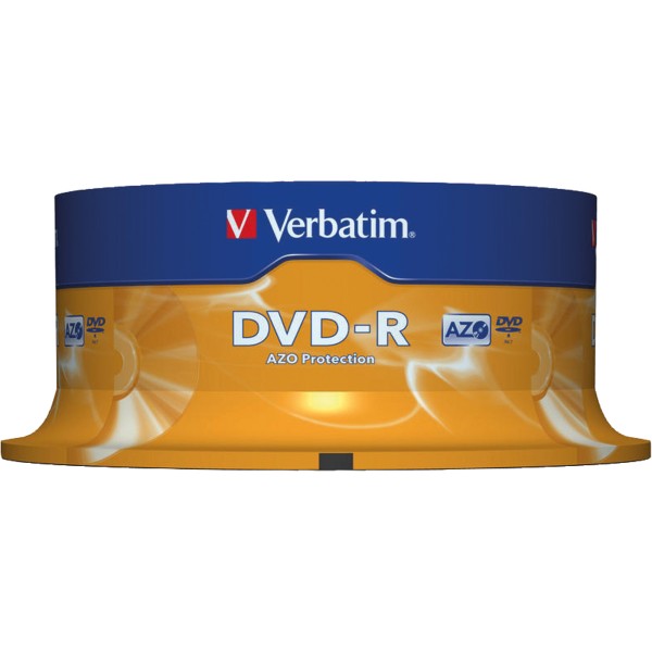 Verbatim DVD-R 43522 16x 4,7GB 120Min. Spindel 25 St./Pack.