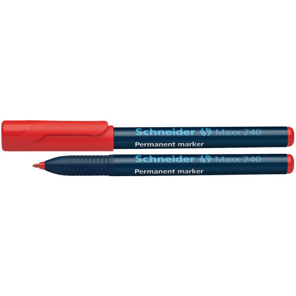 Schneider Permanentmarker Maxx 240 124002 1-2mm Rundspitze rot