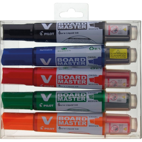 PILOT Whiteboardmarker V-Board Master 5081S5BG sort 5St