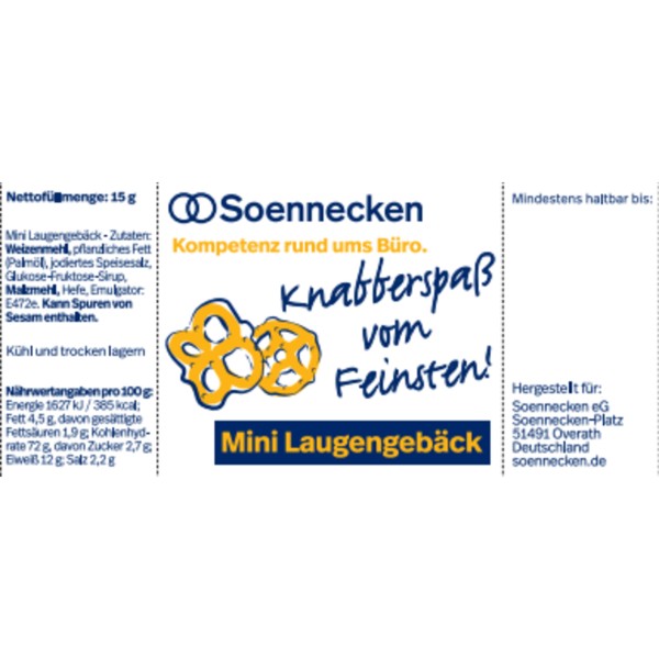 Soennecken Mini-Laugengebäck 8277 15g 70St