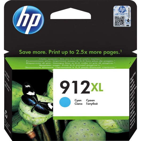 HP Tintenpatrone 3YL81AE 912XL 825Seiten cyan