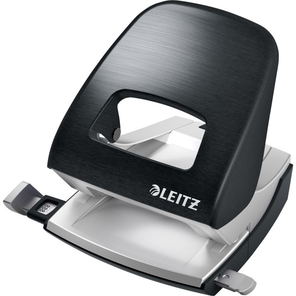 Leitz Locher NeXXt Style 50060094 30Bl Metall satin schwarz