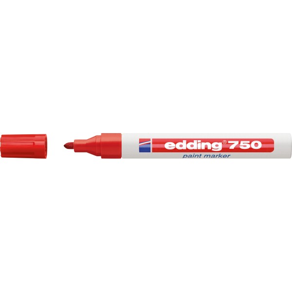 edding Lackmarker 750 4-750002 2-4mm Rundspitze permanent rot