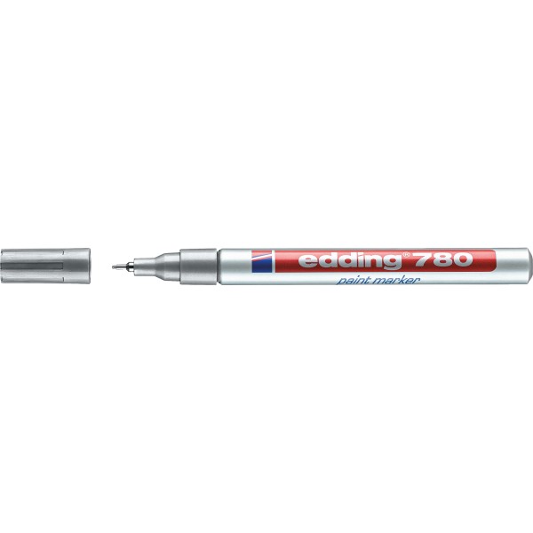 edding Lackmarker 780 4-780054 0,8mm Rundspitze permanent silber