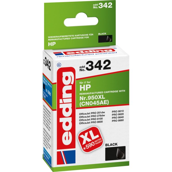 edding Tintenpatrone 18-342 wie HP Nr.950XL CN045AE schwarz
